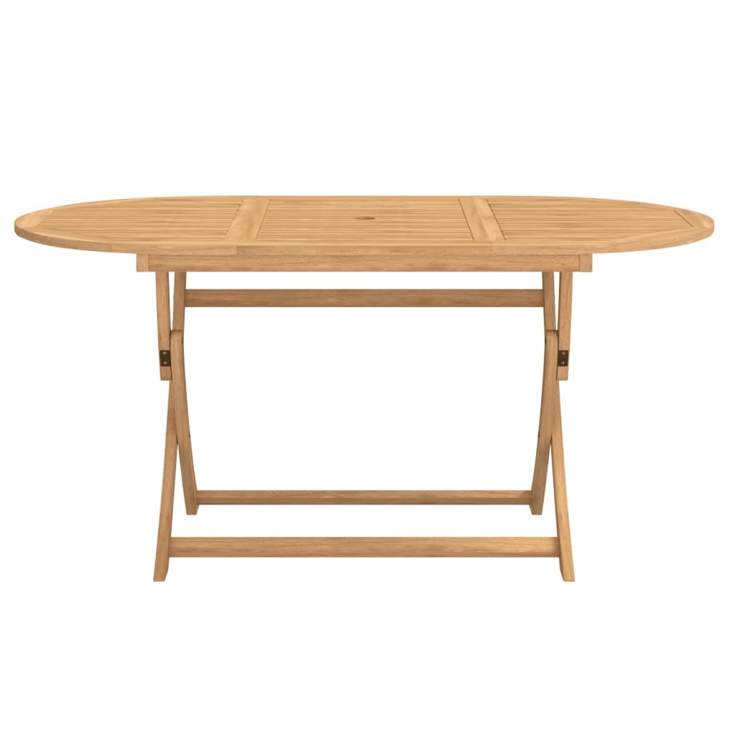 Folding Garden Table 160x85x75 cm Solid Wood Acacia