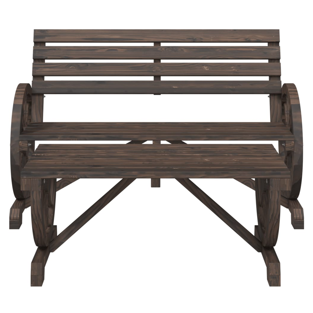 2 Piece Garden Lounge Set Solid Wood Fir