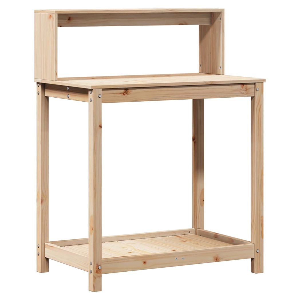 Potting Table with Shelves 82.5x50x109.5 cm Solid Wood Pine