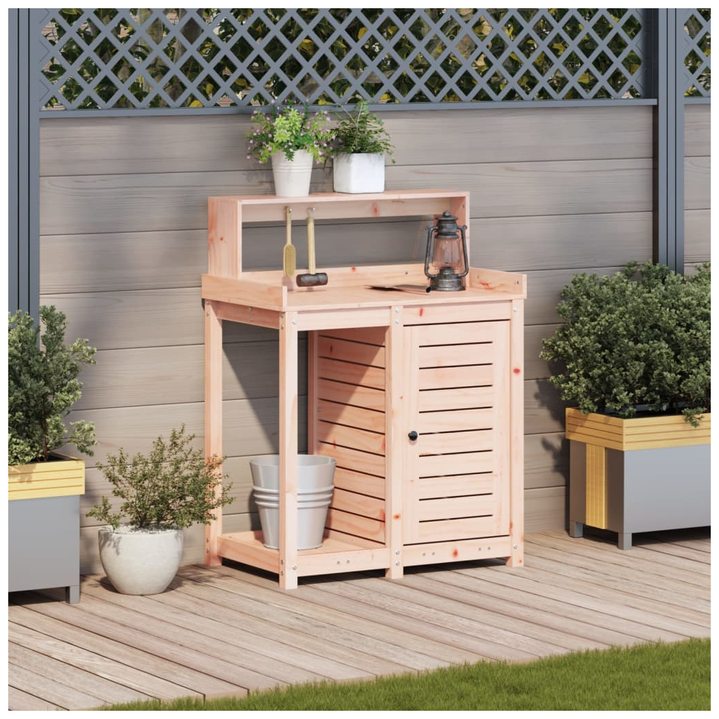 Potting Table with Shelves 82.5x50x109.5 cm Solid Wood Douglas