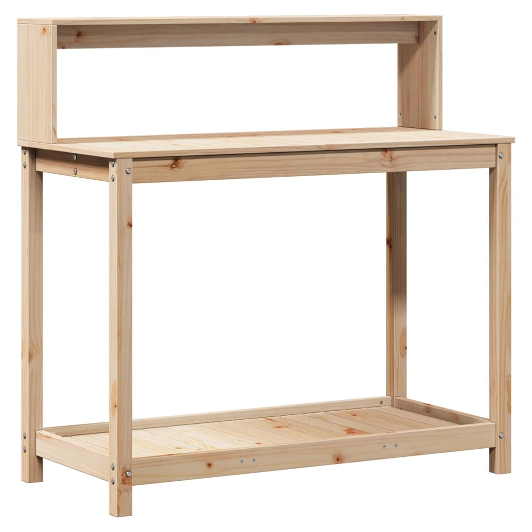 Potting Table with Shelves 108x50x109.5 cm Solid Wood Pine