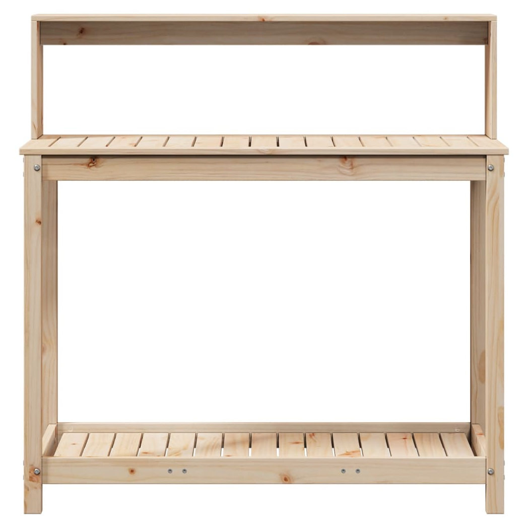 Potting Table with Shelves 108x50x109.5 cm Solid Wood Pine