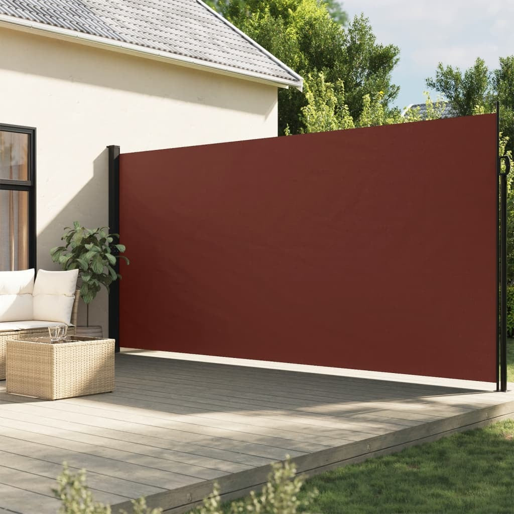 Retractable Side Awning Brown 220x300 cm