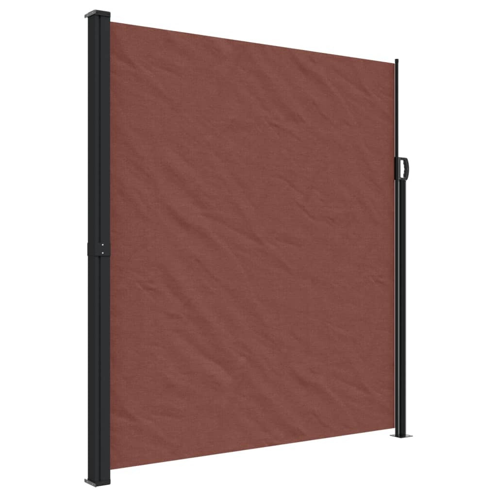 Retractable Side Awning Brown 220x300 cm