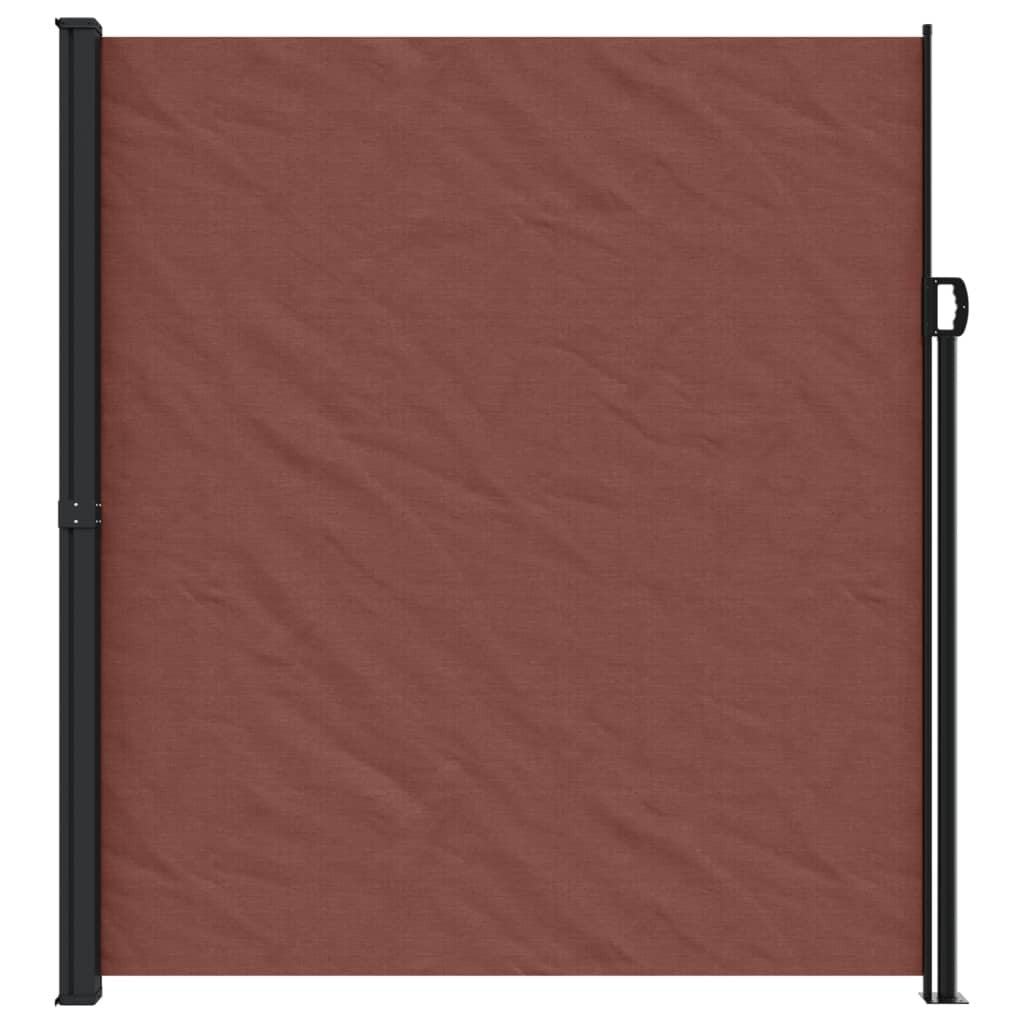 Retractable Side Awning Brown 220x300 cm