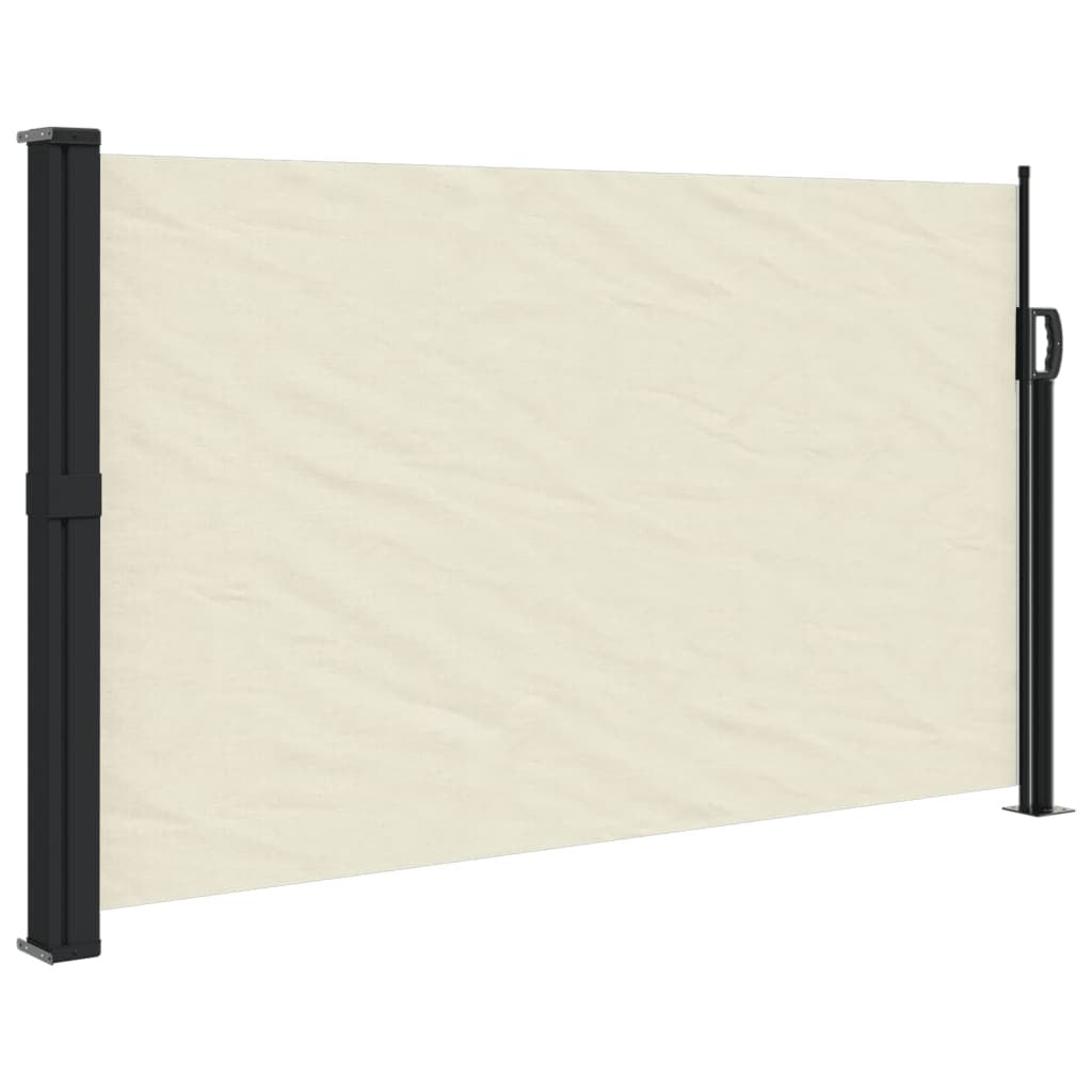 Retractable Side Awning Cream 120x500 cm