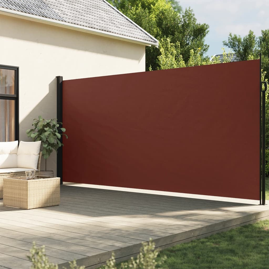Retractable Side Awning Brown 200x300 cm