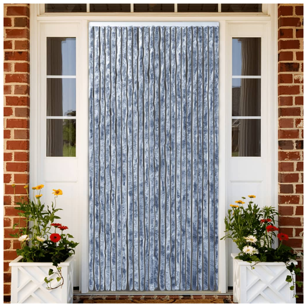 Fly Curtain Silver 100x200 cm Chenille