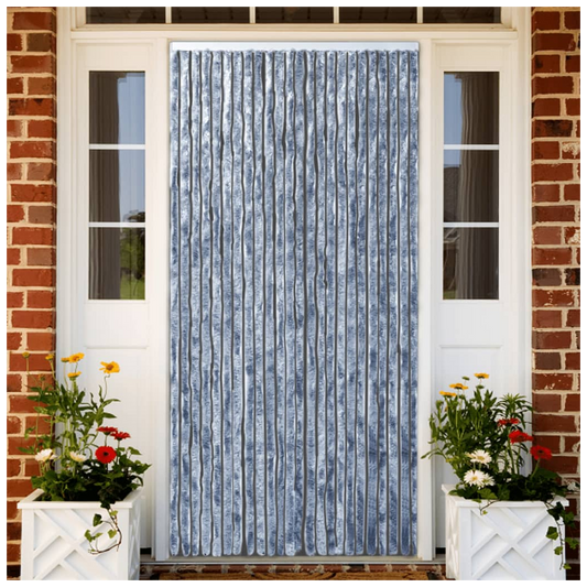 Fly Curtain Silver 100x200 cm Chenille