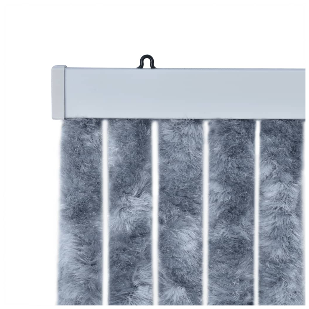 Fly Curtain Silver 100x200 cm Chenille