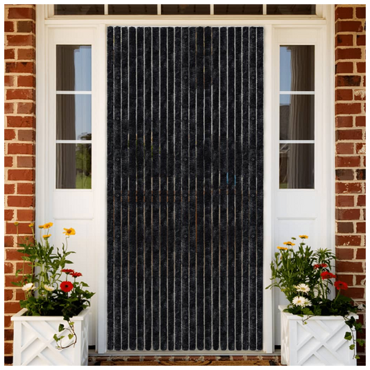 Fly Curtain Anthracite 100x230 cm Chenille