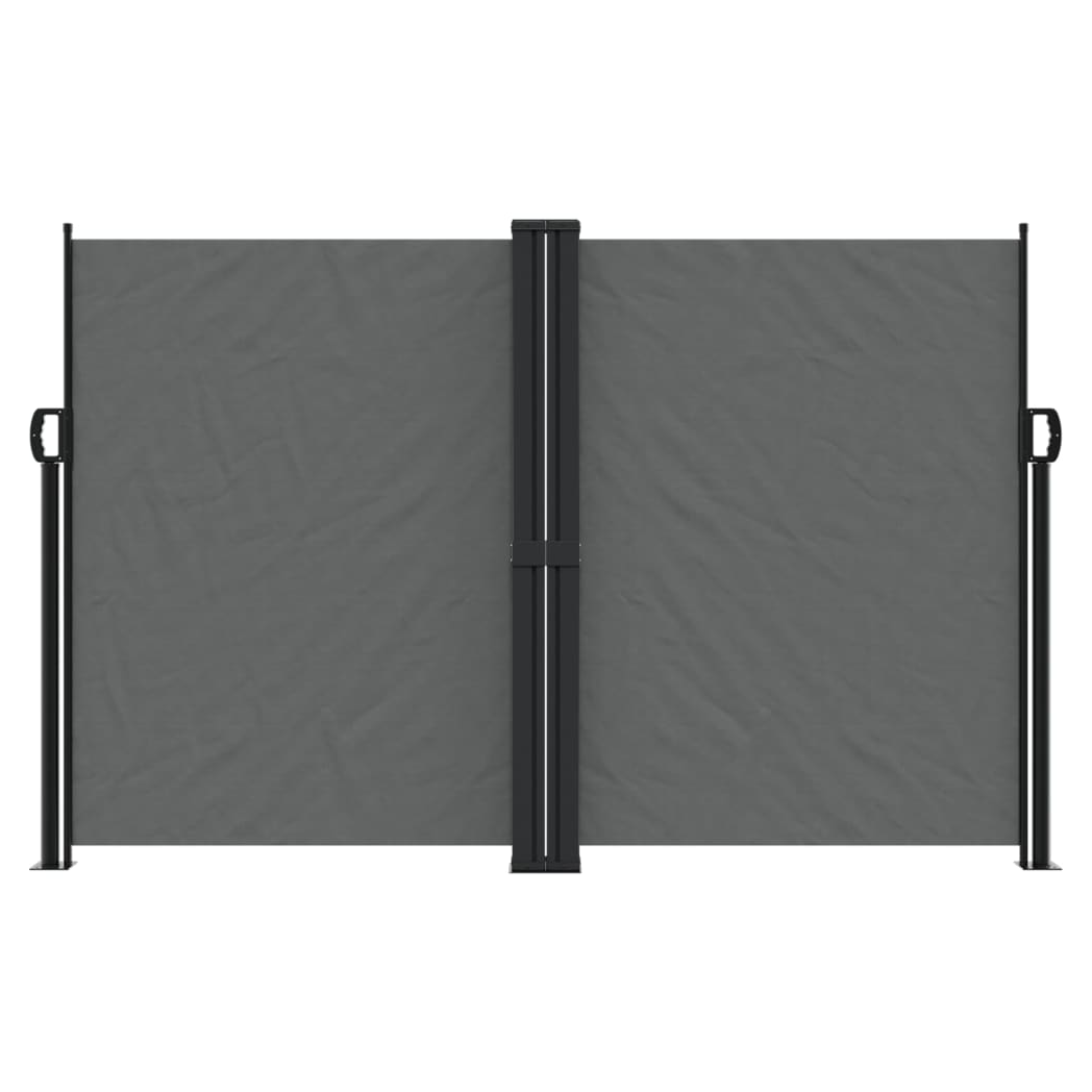 Retractable Side Awning Anthracite 160x600 cm