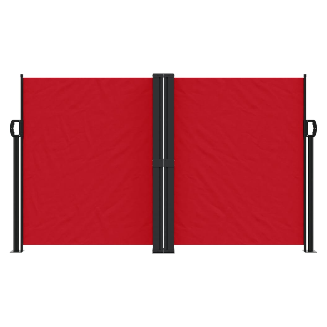 Retractable Side Awning Red 140x600 cm
