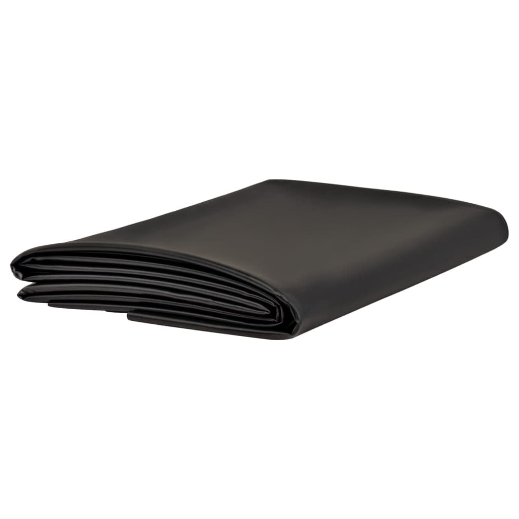 Pond Liner Black 4x4 m PVC 0.5 mm