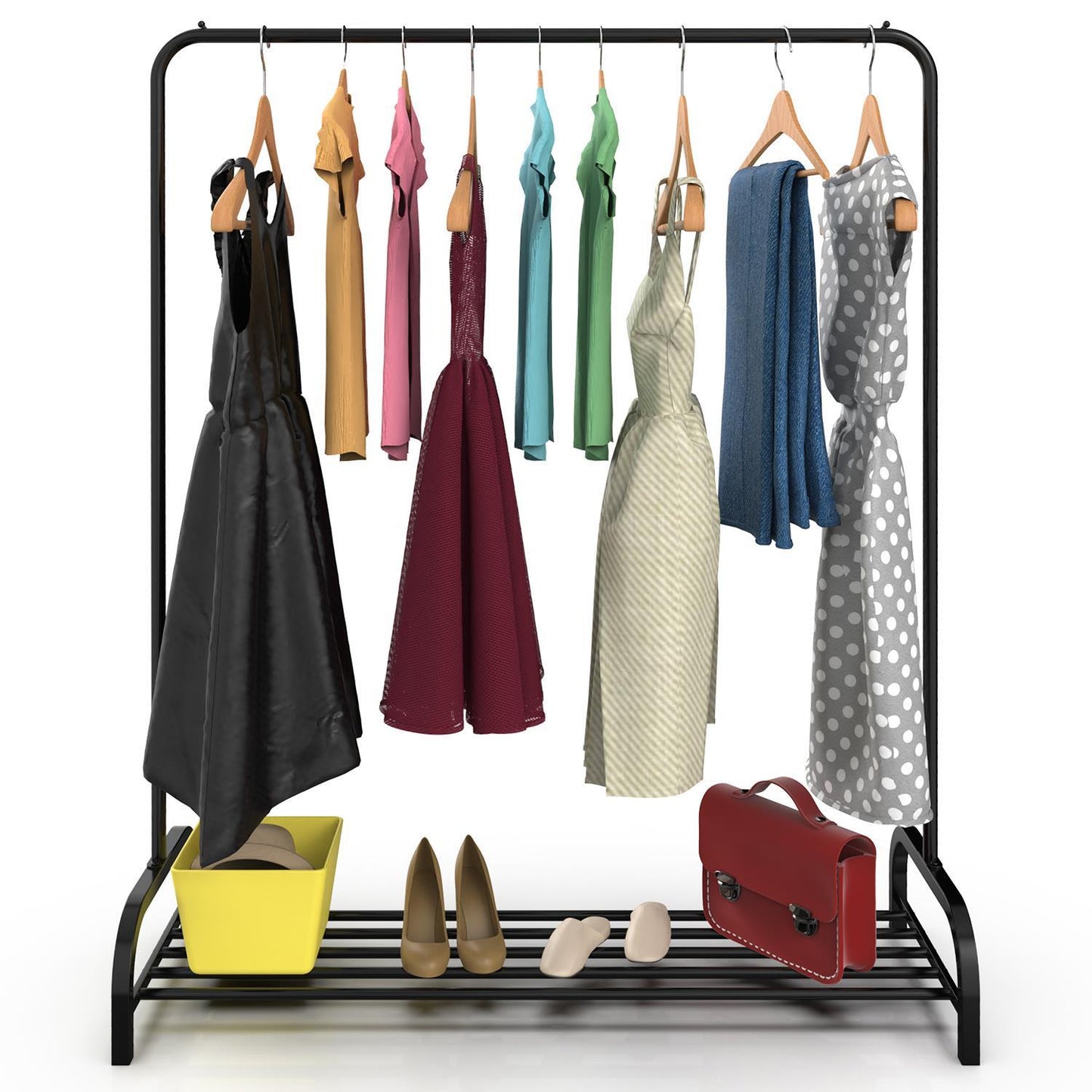 Vinsani black clothes rail 0009555