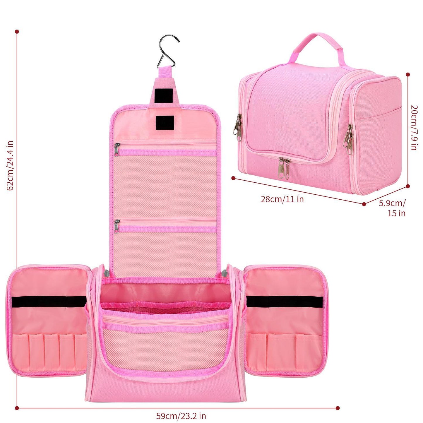 Vinsani toiletry bag pink 1010186