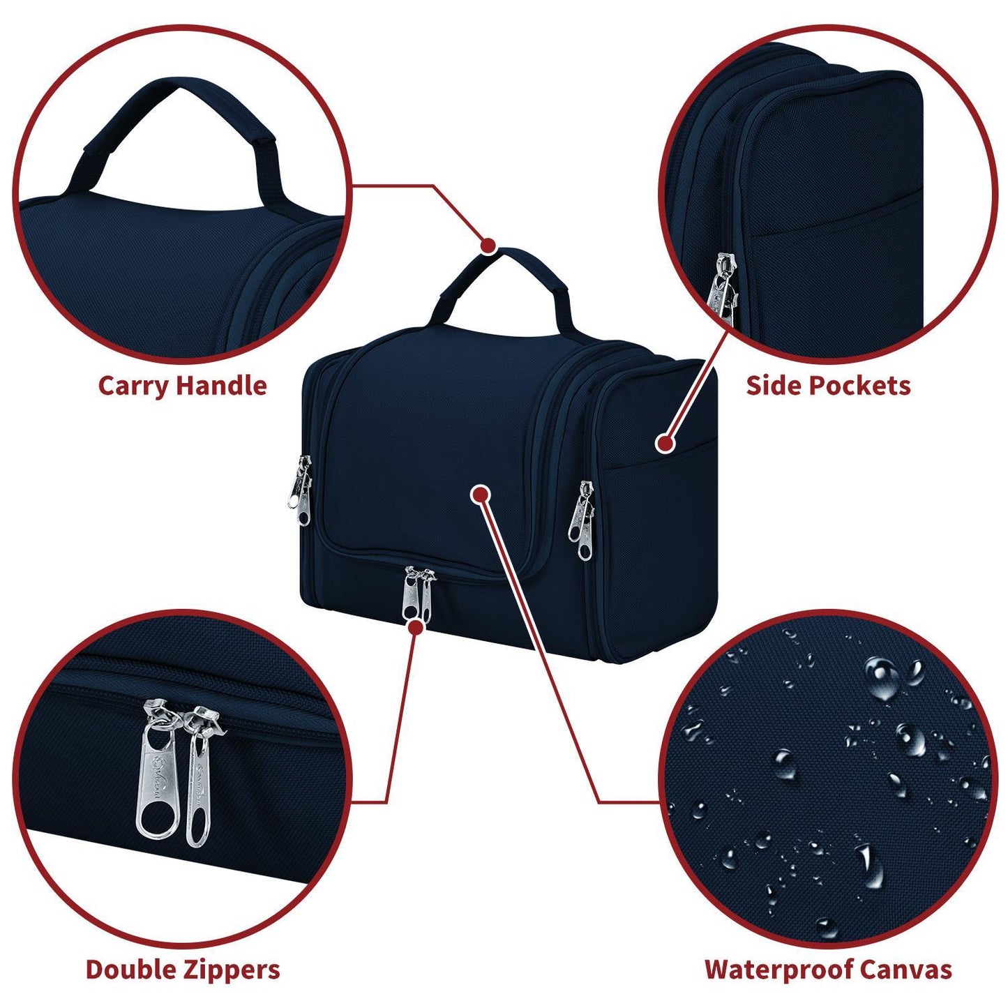 Vinsani toiletry bag navy 1010179