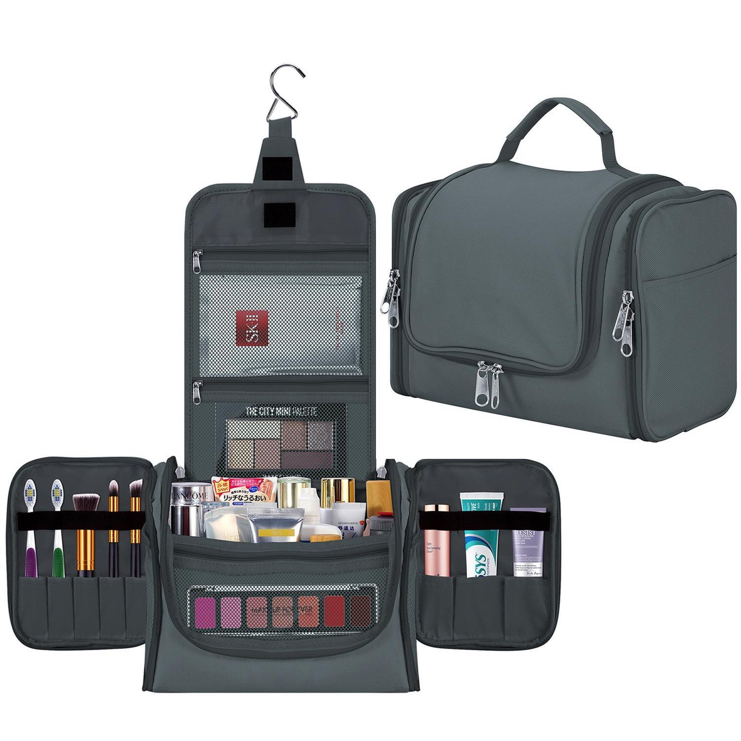 Vinsani toiletry bag d.grey 1010183