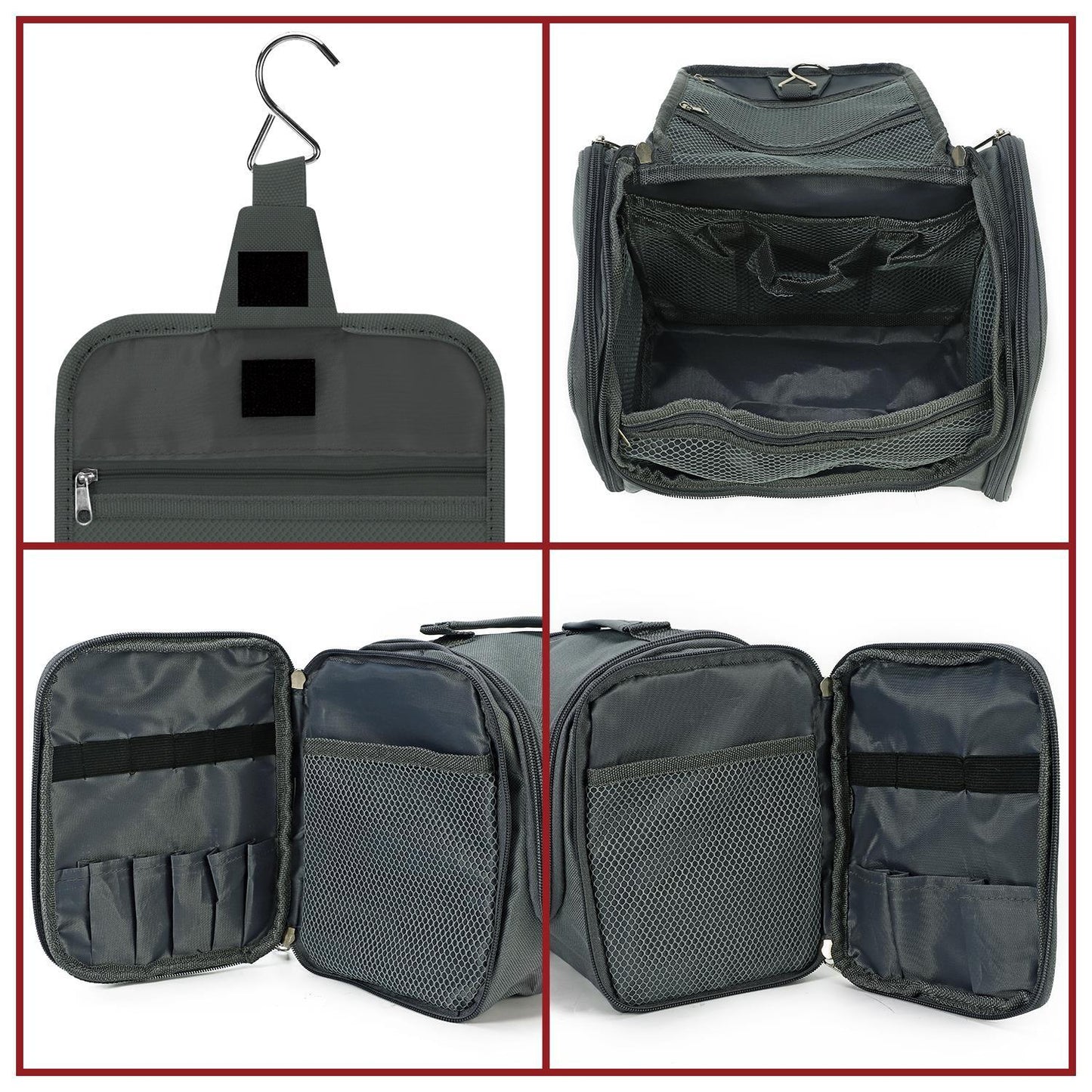 Vinsani toiletry bag d.grey 1010183