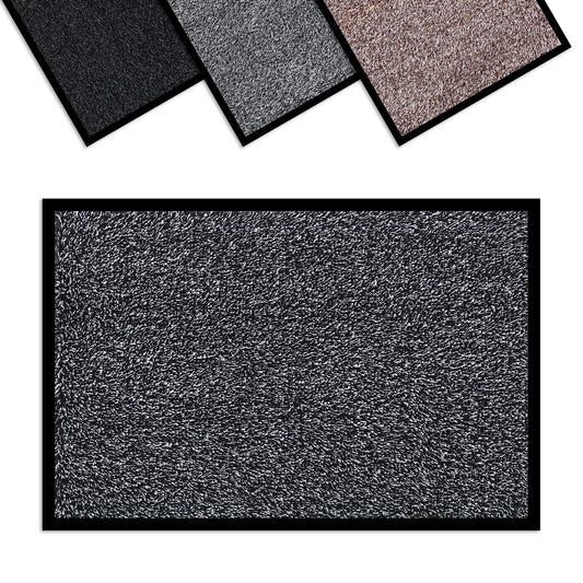 VINSANI DOOR MAT BARRIER MAT 60X90cm BLACK/WHITE