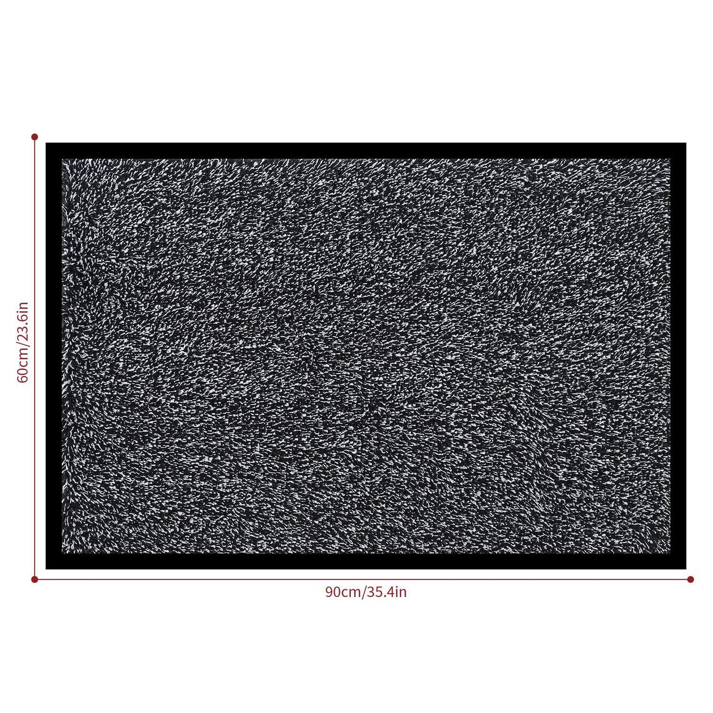 VINSANI DOOR MAT BARRIER MAT 60X90cm BLACK/WHITE