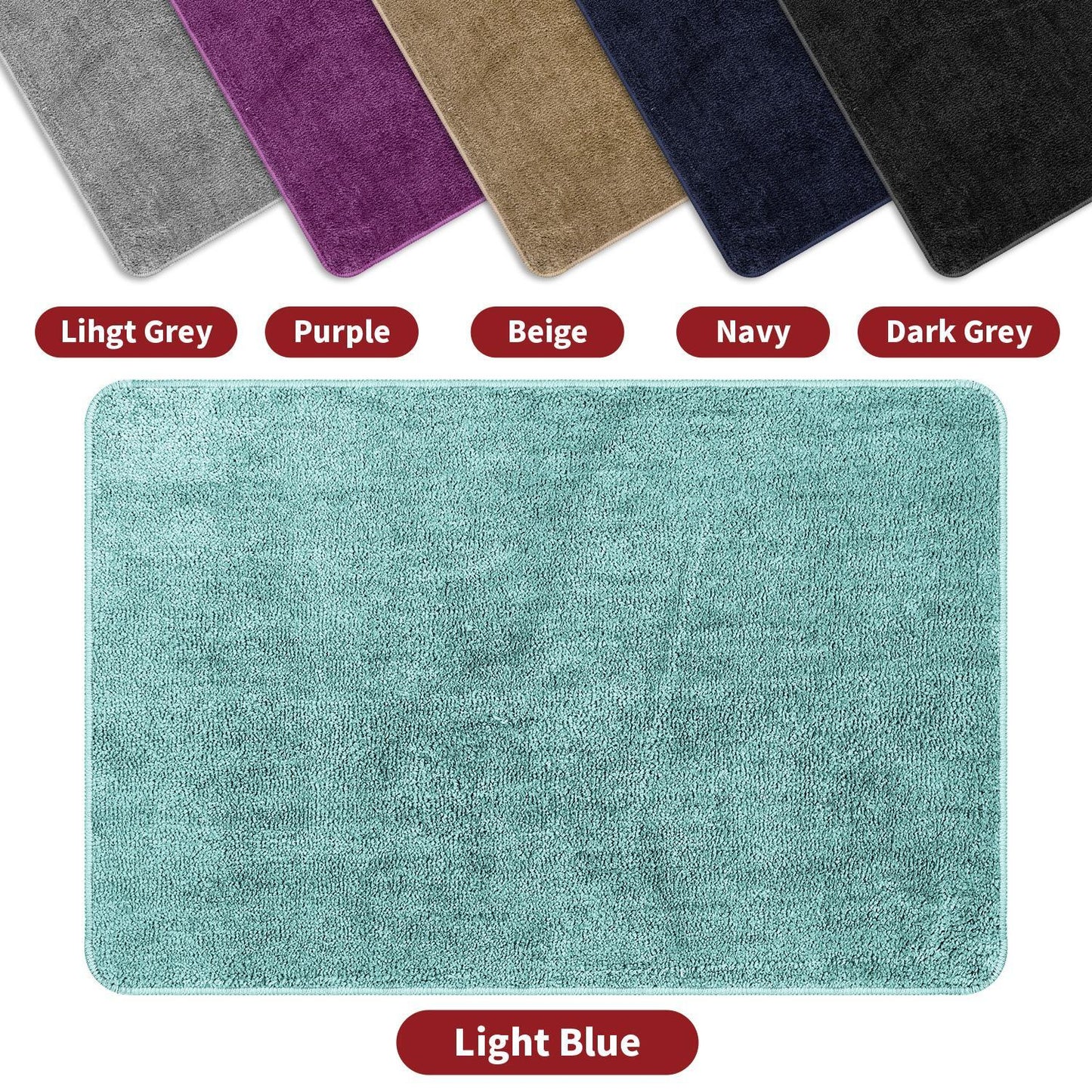 VINSANI BATH MAT 60X90cm L.BLUE 1010164