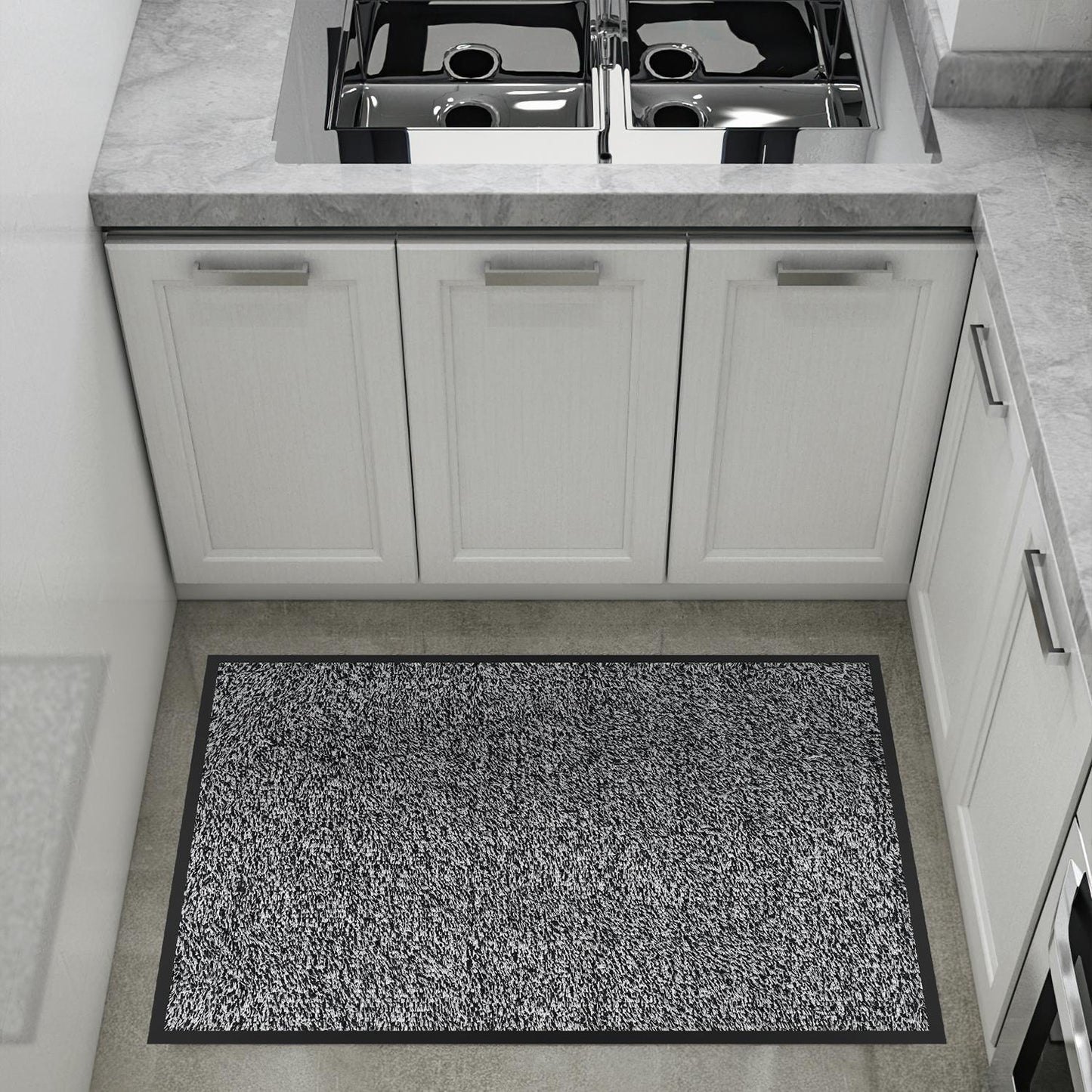 VINSANI DOOR MAT BARRIER MAT 50X80cm LIGHT  GREY