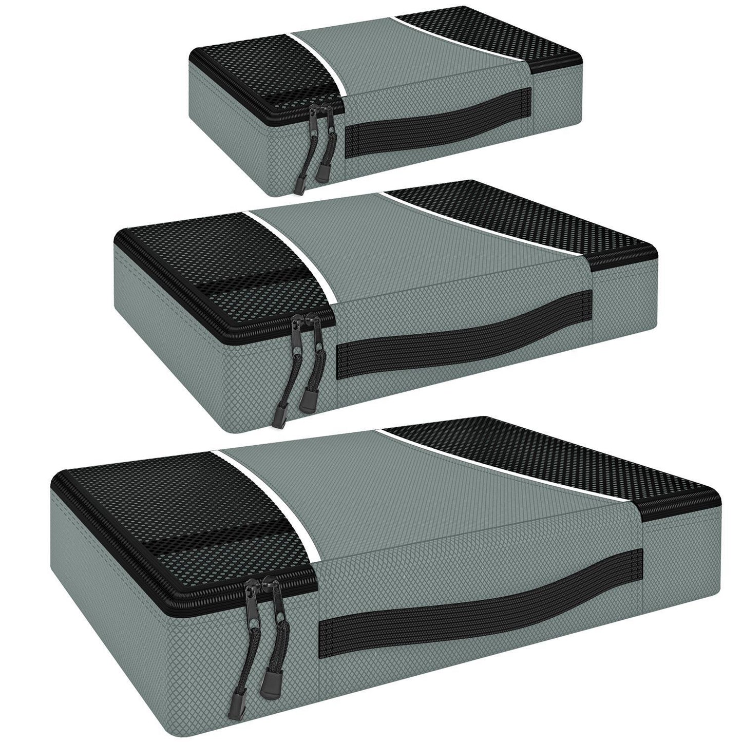 Vinsani 3pk packing cubes grey 1010131