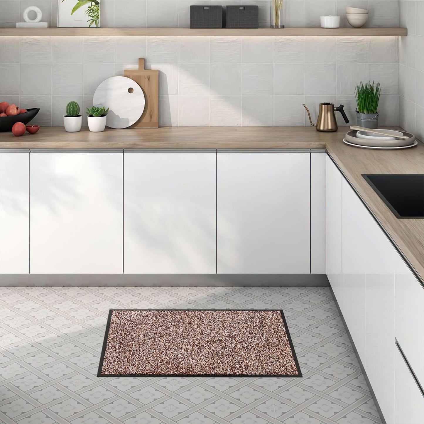 Vinsani Floor Mat Barrier Mat  40x60cm Coffee