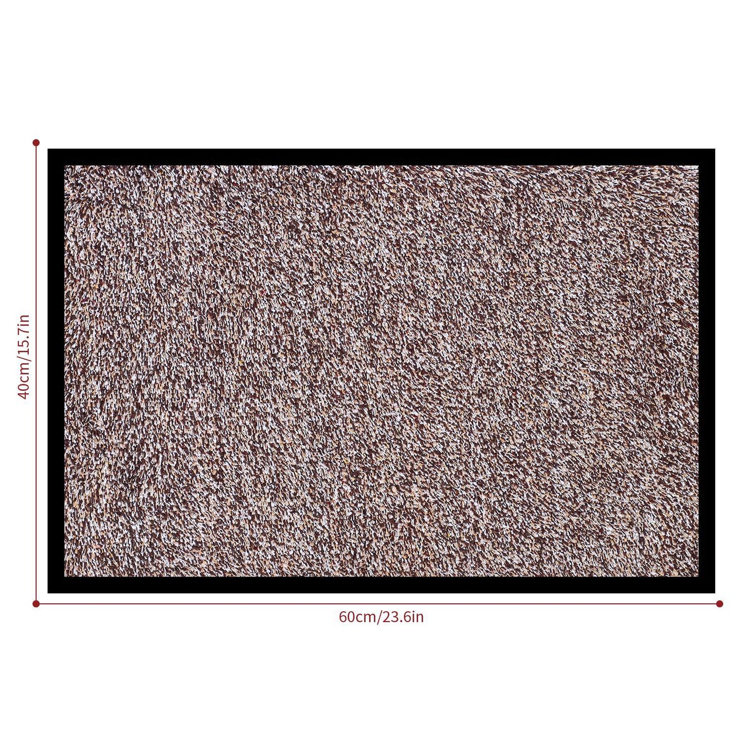 Vinsani Floor Mat Barrier Mat  40x60cm Coffee
