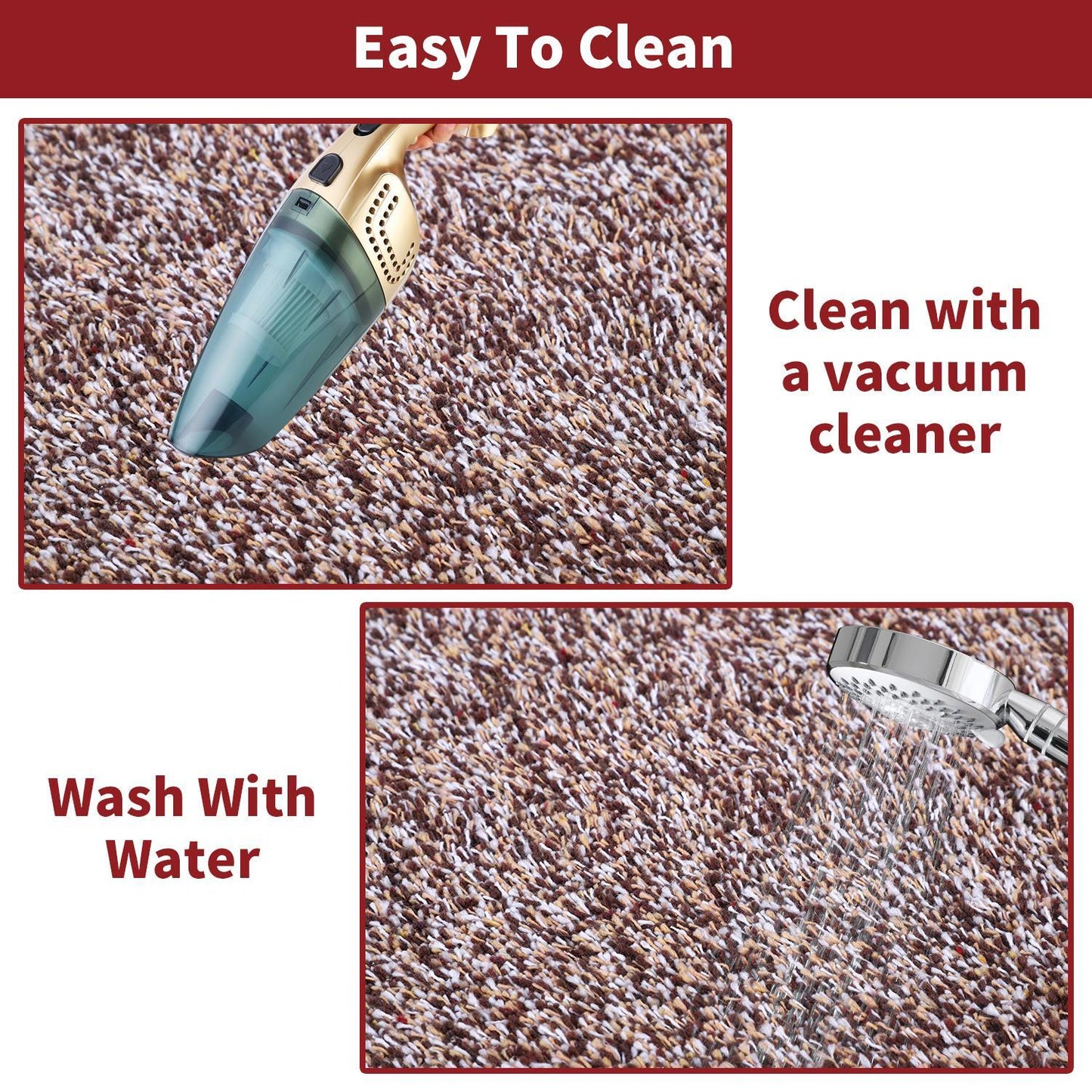 Vinsani Floor Mat Barrier Mat  40x60cm Coffee