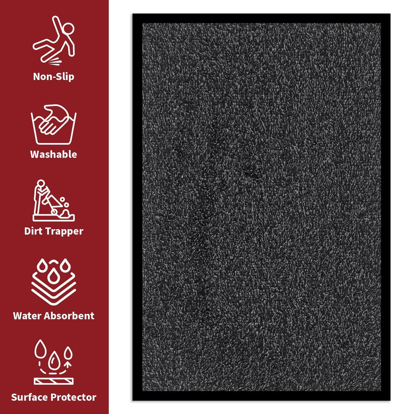 VINSANI BARRIER MAT 40X60cm D. GREY 1010146