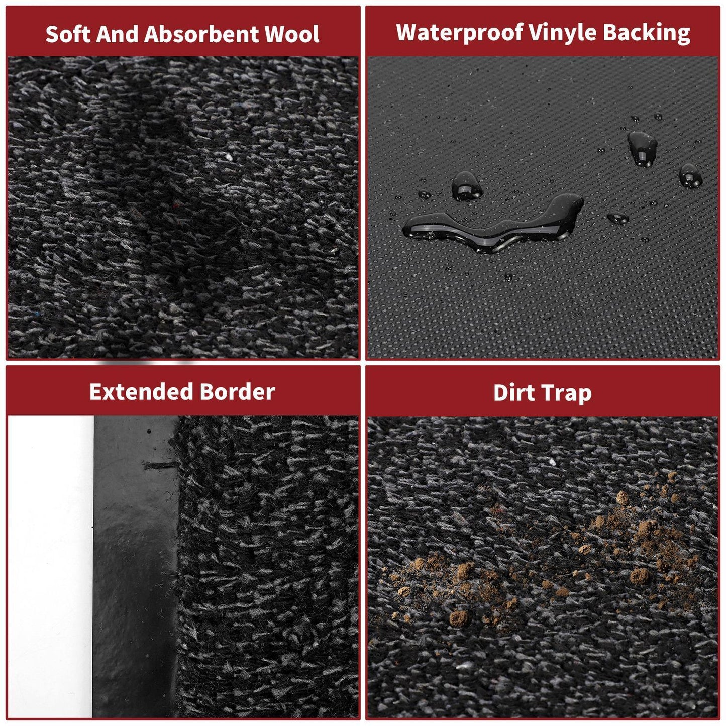 VINSANI BARRIER MAT 50X80cm D. GREY 1010150