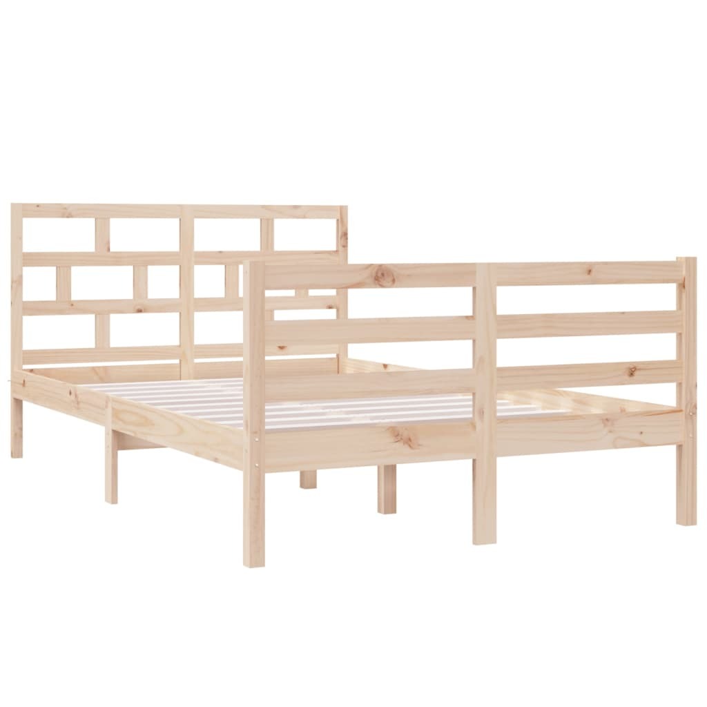 Bed Frame Solid Wood 120x200 cm 4FT Small Double