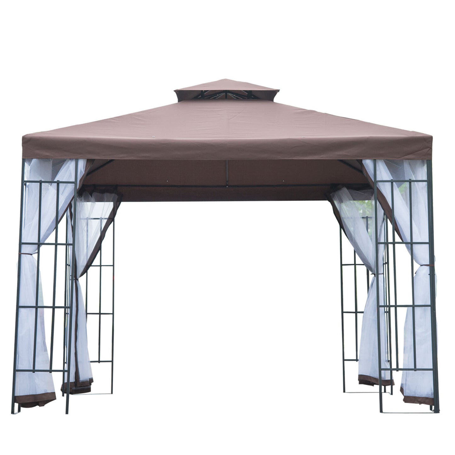 3x3m Gazebo Marquee Metal Party Tent Canopy Pavillion  Steel Frame