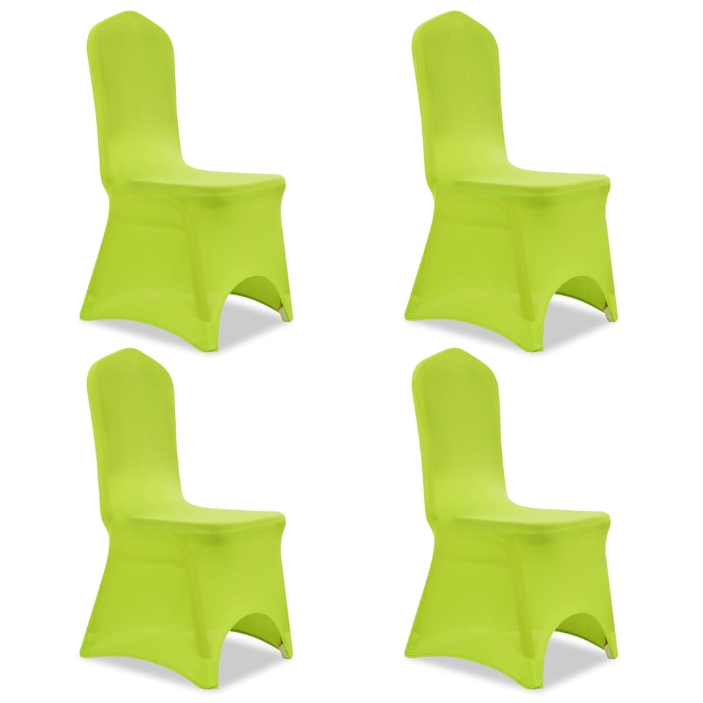 Stretch Chair Cover 4 pcs Green