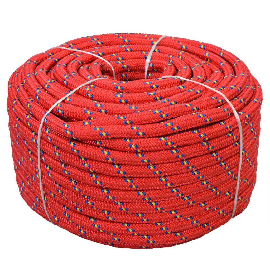 Boat Yacht Marine Rope Polypropylene 18 mm 50 m Red