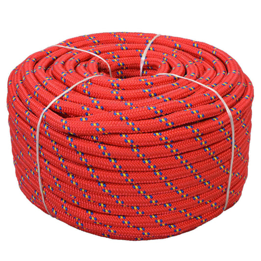 Boat Yacht Marine Rope Polypropylene 18 mm 50 m Red