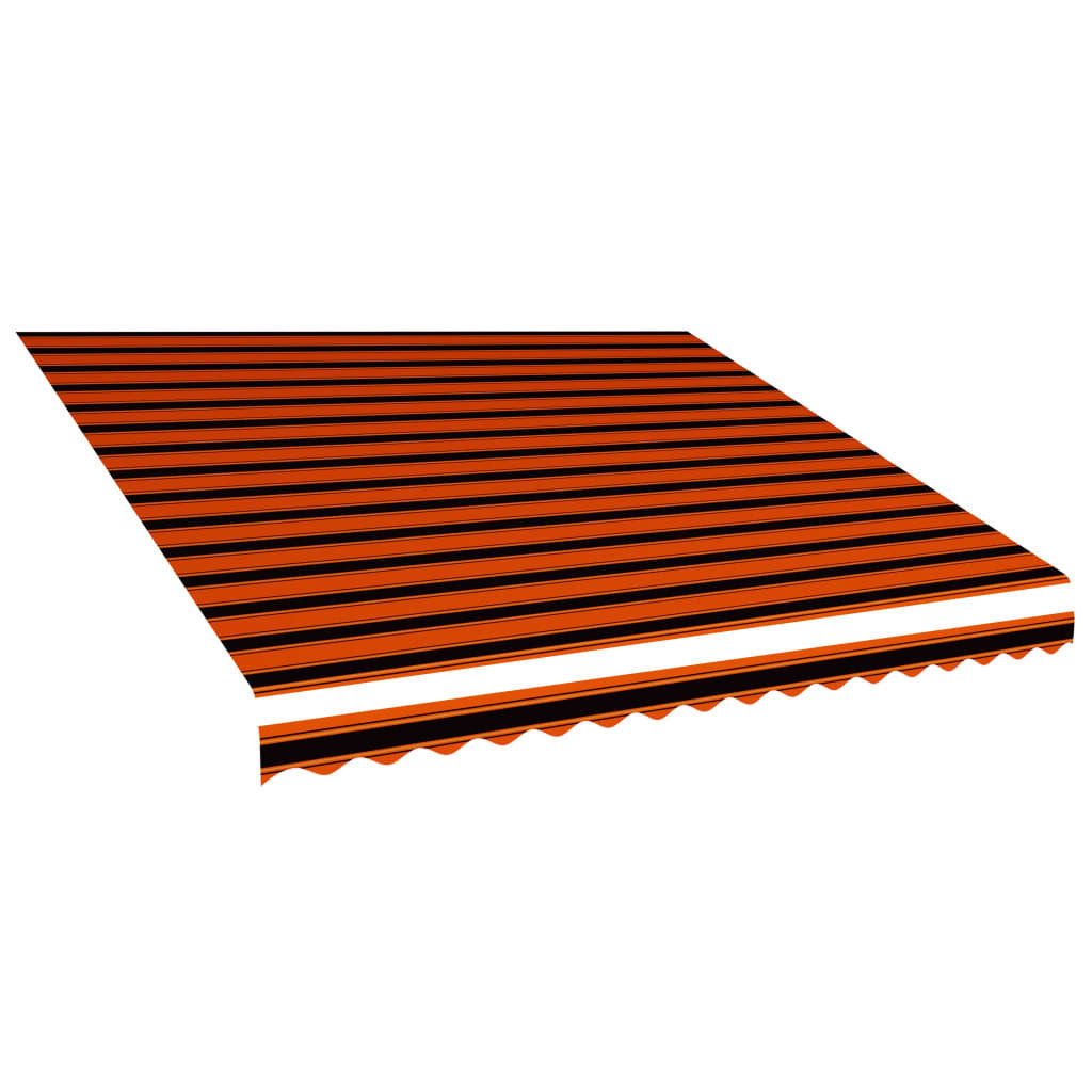 Awning Top Sunshade Canvas Orange and Brown 450x300 cm