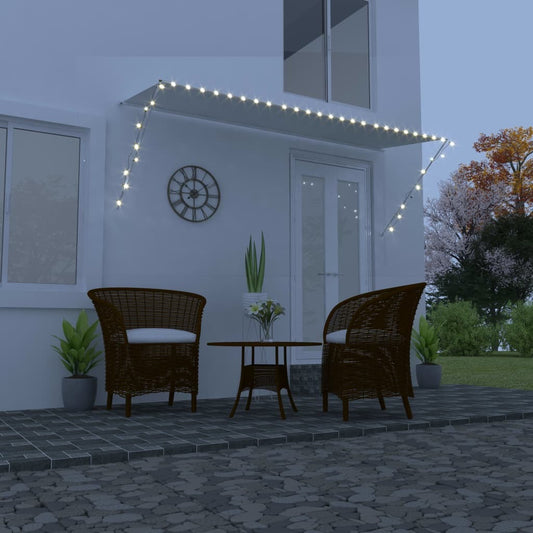 Retractable Awning with LED 300x150 cm Cream