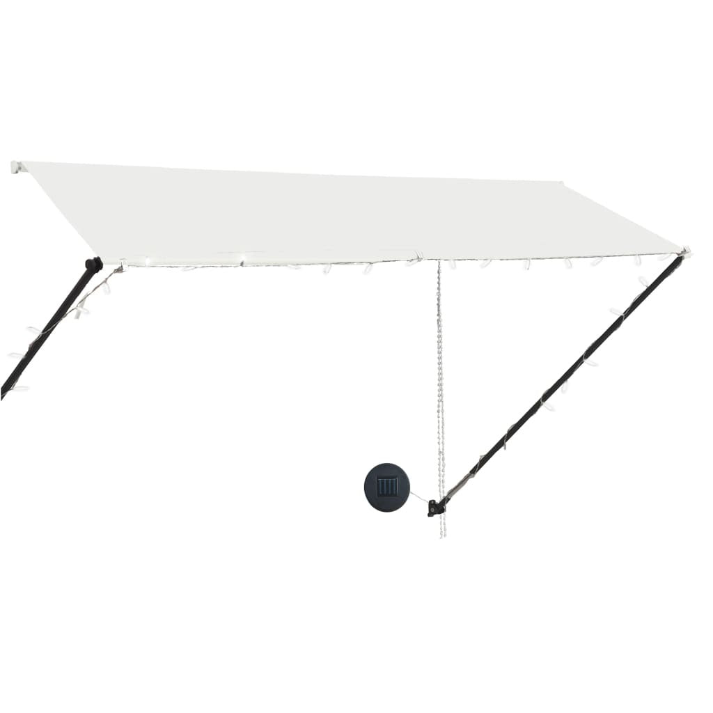 Retractable Awning with LED 300x150 cm Cream