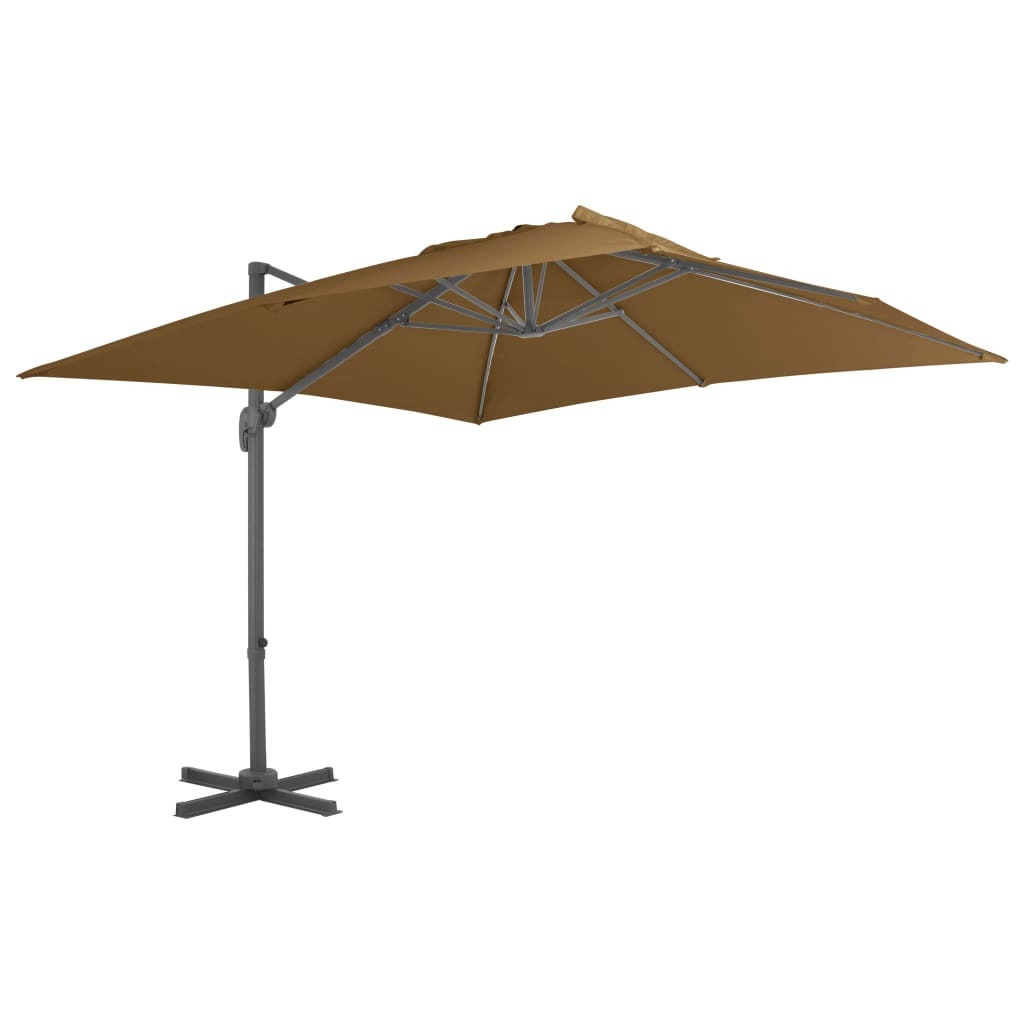 Outdoor Umbrella with Portable Base Taupe