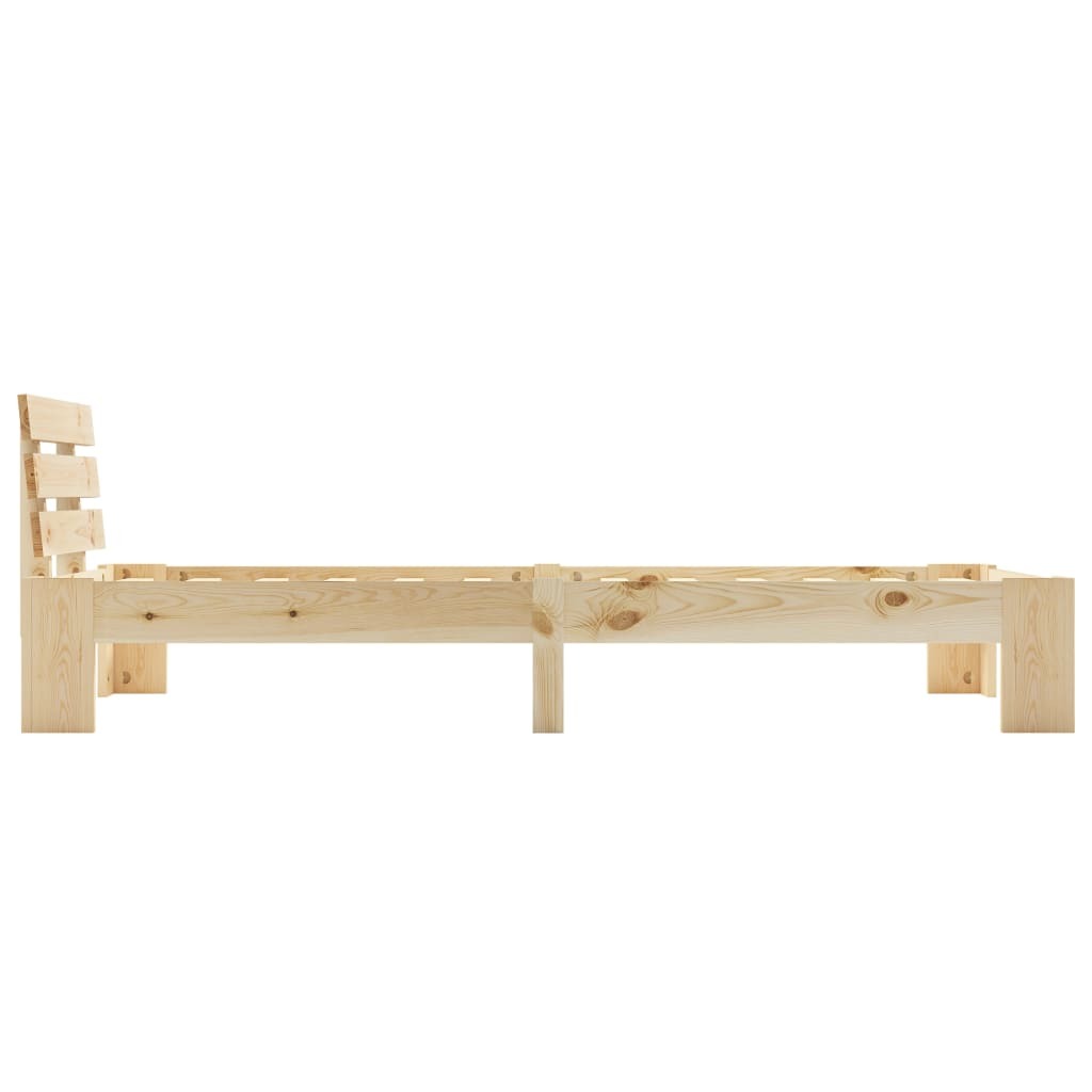 Bed Frame Solid Pine Wood 100x200 cm