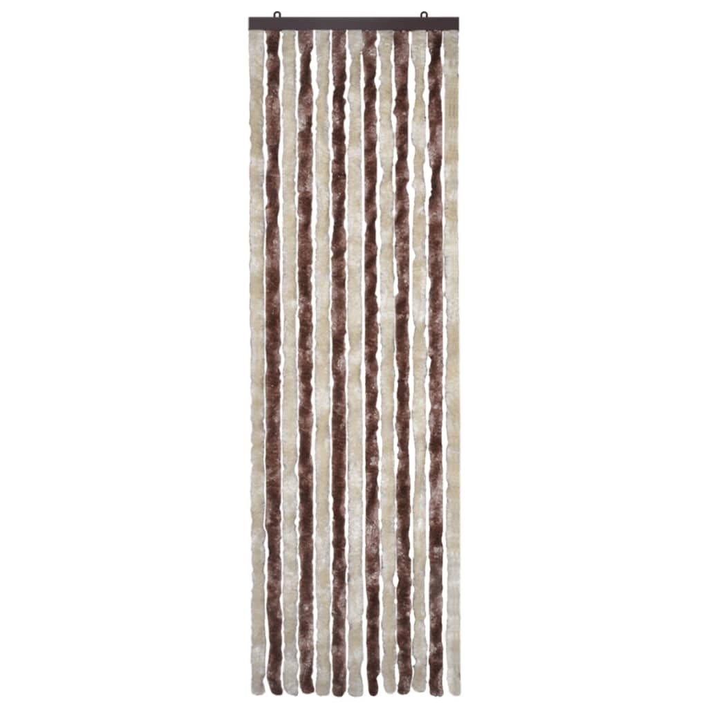 Insect Curtain Beige and Light Brown 56x185 cm Chenille