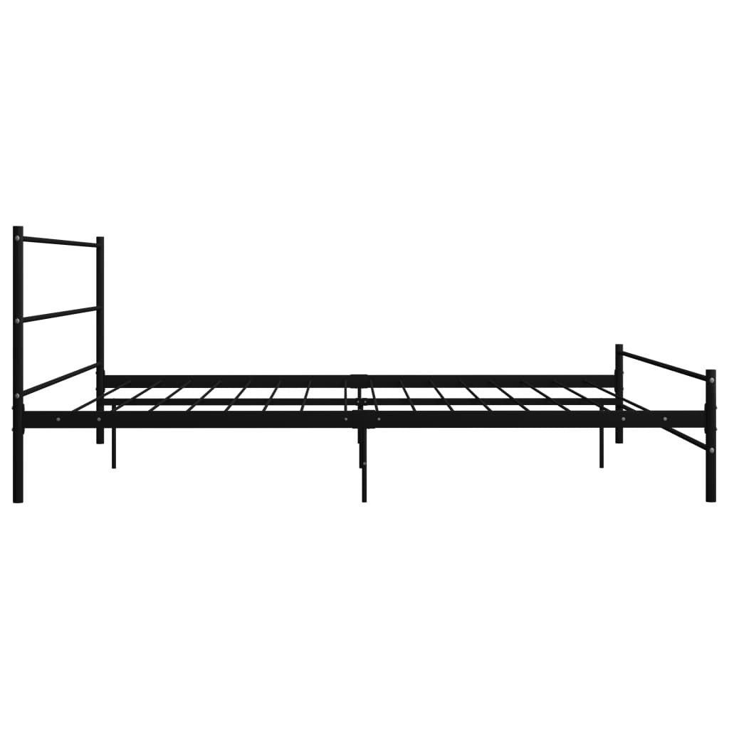 Bed Frame Black Metal 6FT Super King 180x200 cm