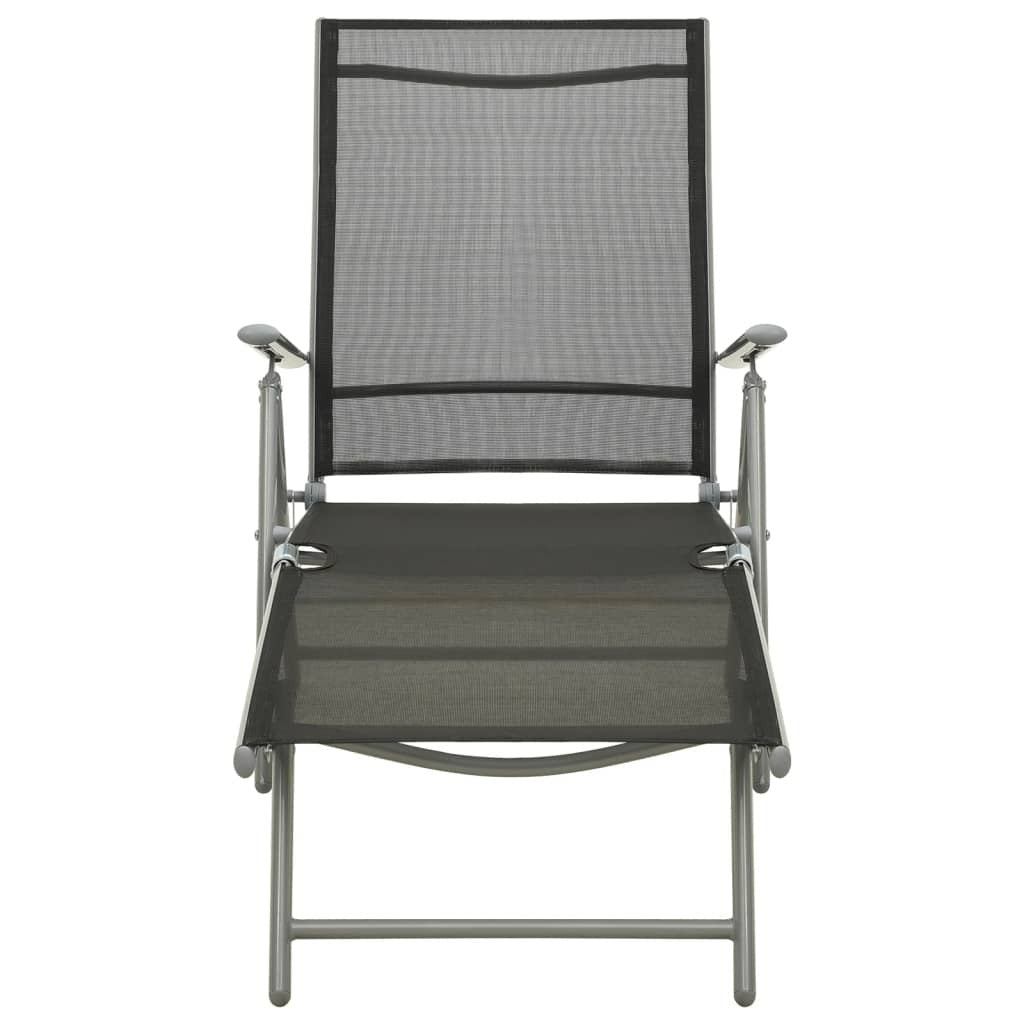 3 Piece Garden Lounge Set Textilene and Aluminium Silver