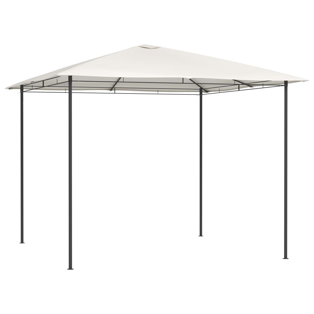 Gazebo 3x3x2.6 m Cream 160 g/m