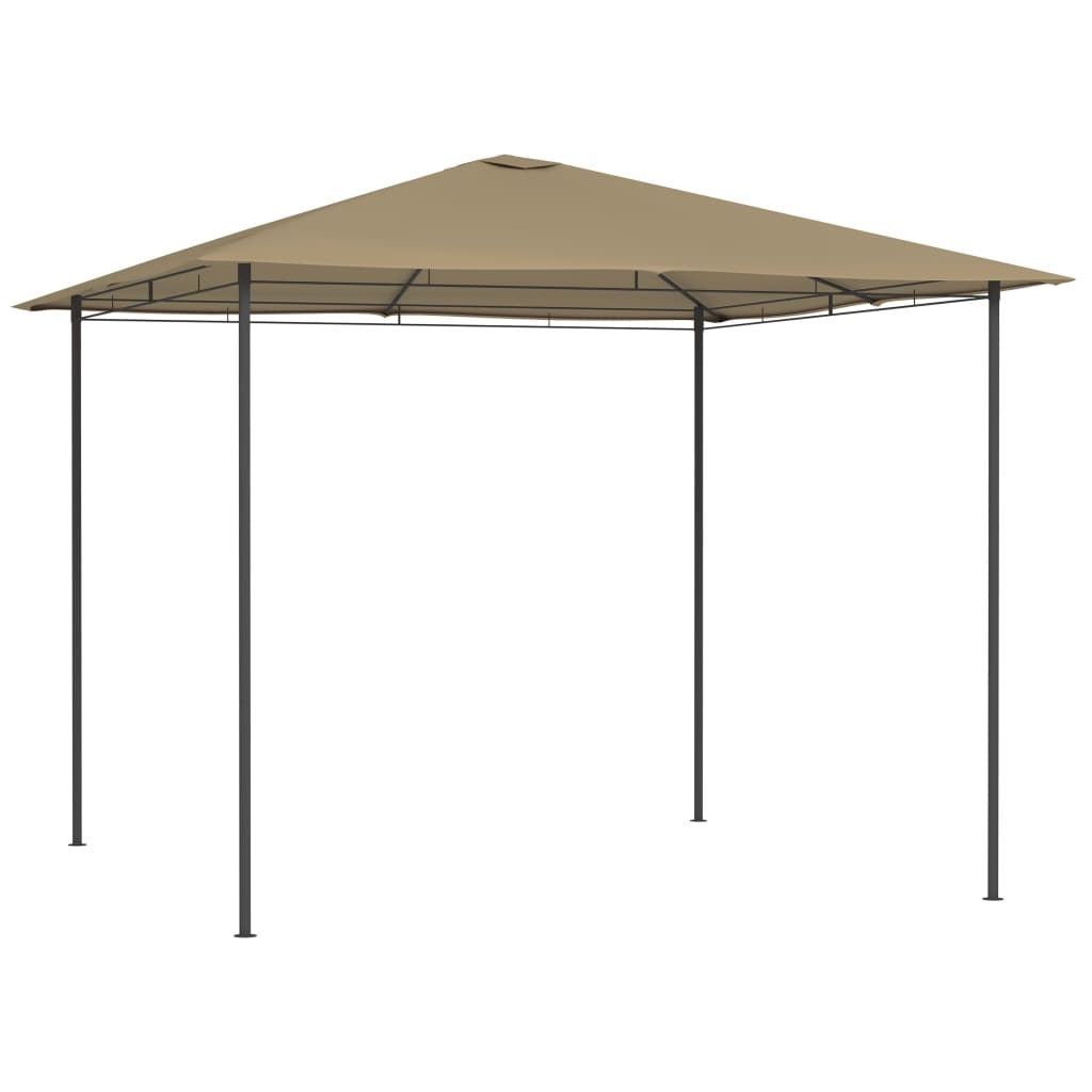 Gazebo 3x3x2.6 m Taupe 160 g/m