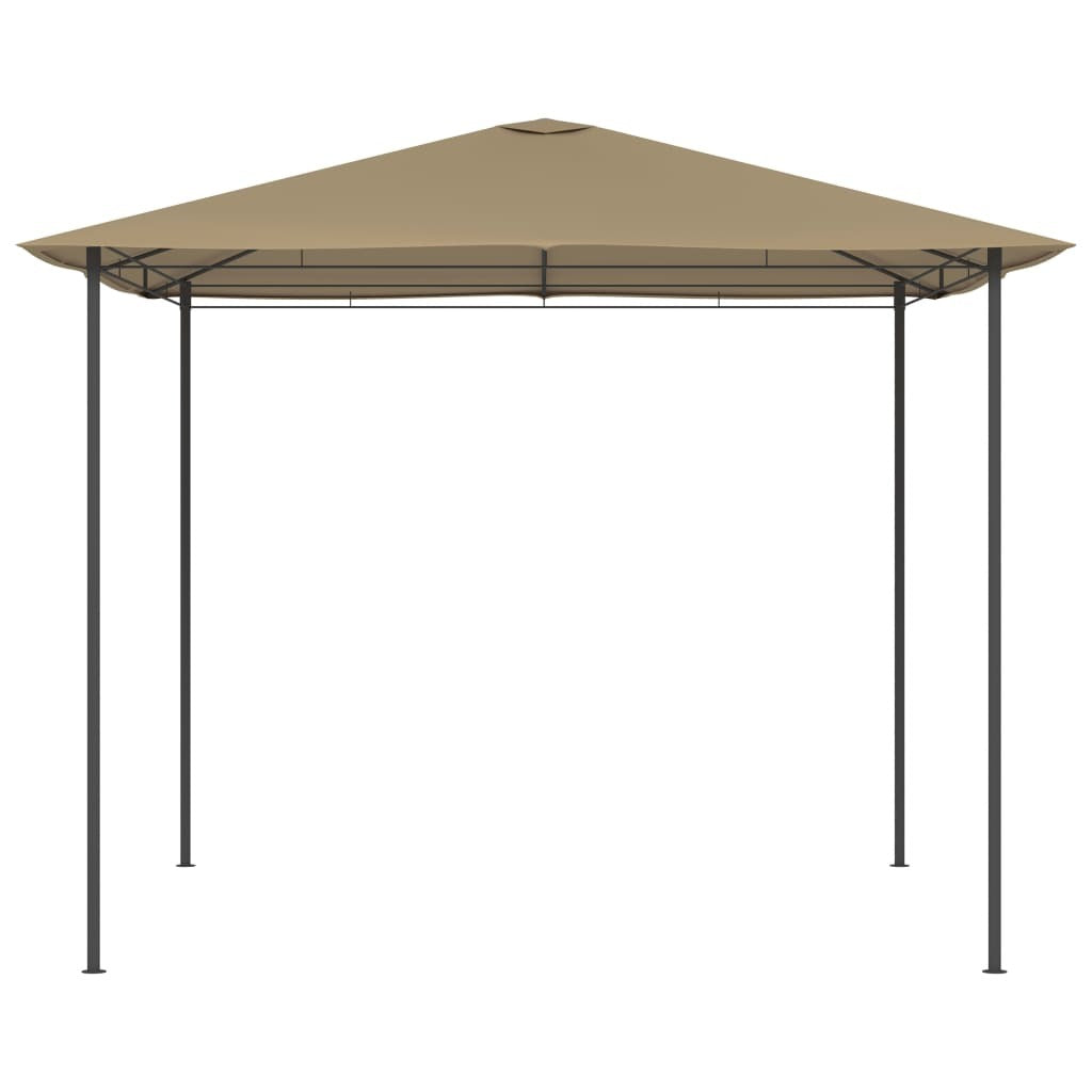 Gazebo 3x3x2.6 m Taupe 160 g/m