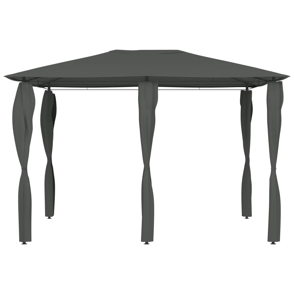 Gazebo with Post Covers 3x4x2.6 m Anthracite 160 g/m